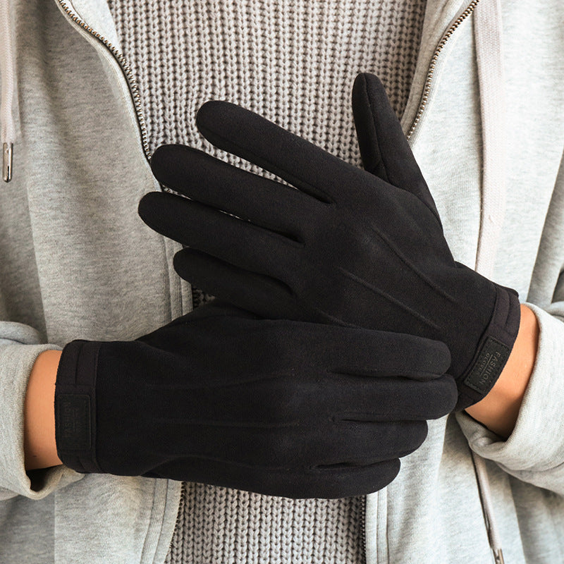 Klassiska fleece fodrade hanskar