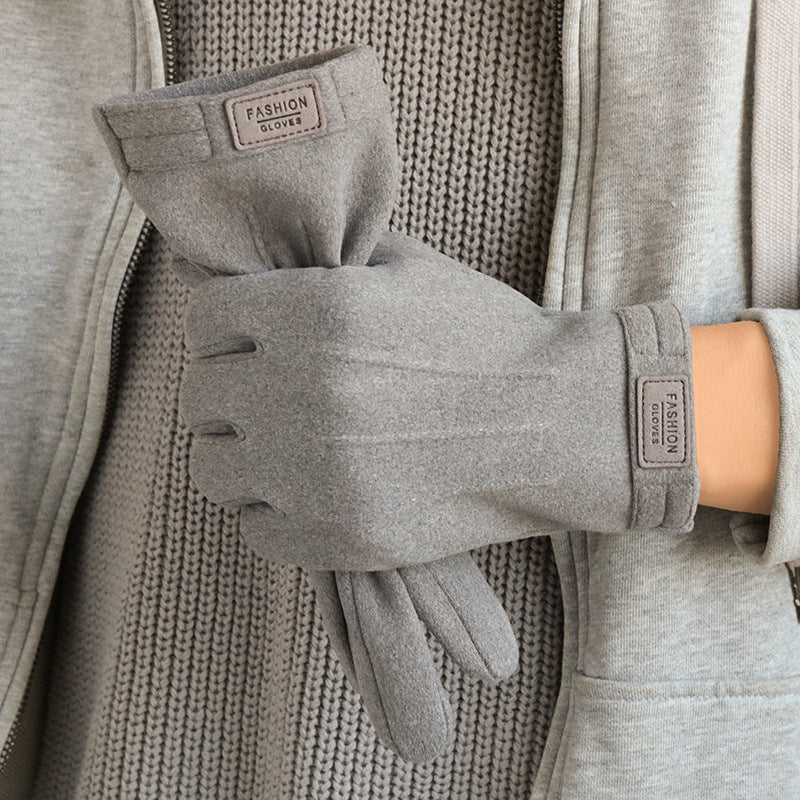 Klassiska fleece fodrade hanskar