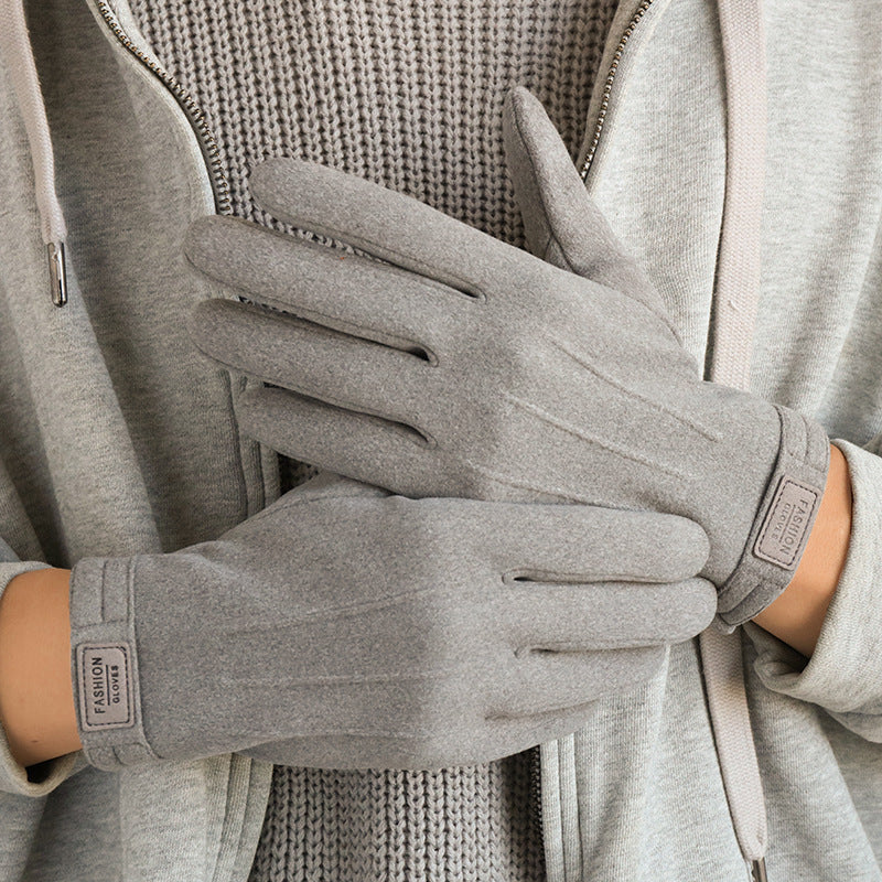Klassiska fleece fodrade hanskar