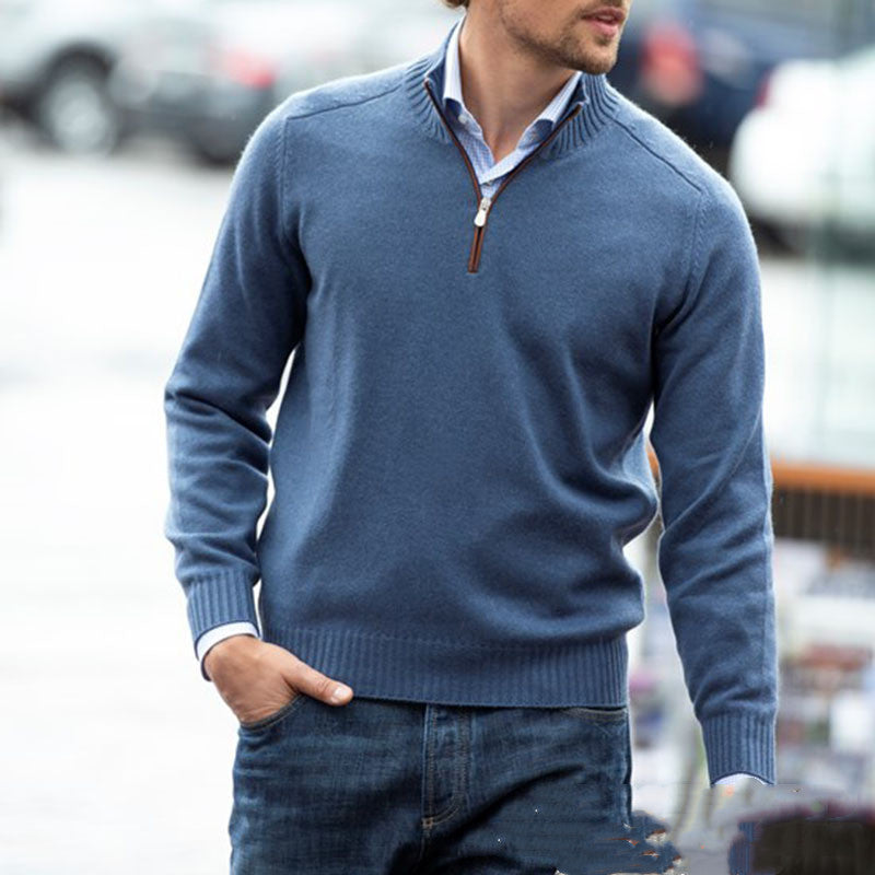 Casual half zip tröja