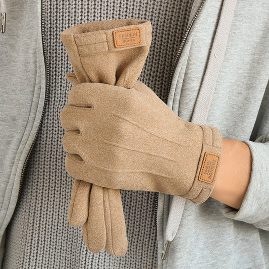 Klassiska fleece fodrade hanskar