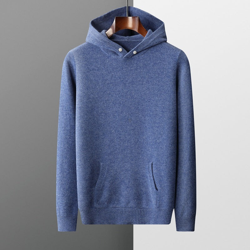 Casual stickad hoodie